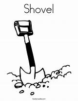 Coloring Page Empty Bucket Pail And Shovel  sketch template