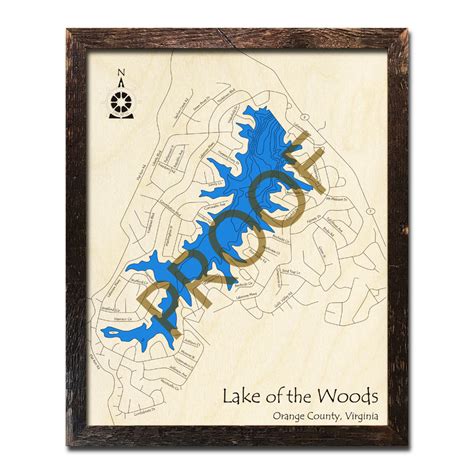 Lake of the Woods, VA 3D Nautical Wood Maps