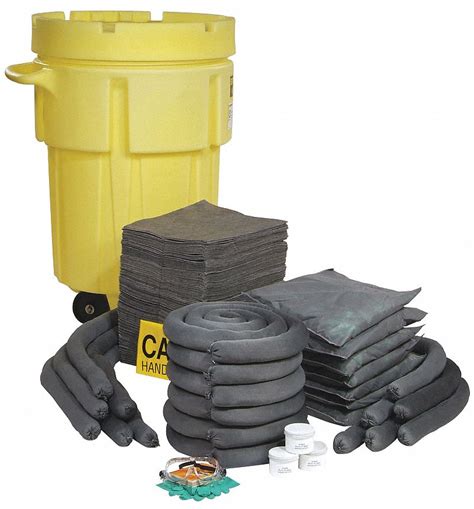 SPILLTECH Spill Kit/Station, Drum, Universal, 86.9 gal - 443U09|SPKU-95-WD - Grainger