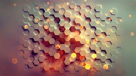 HD wallpaper: 3d, honeycomb, hexagon, digital art, graphics, abstraction | Wallpaper Flare