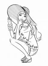 Fashionista Coloring Pages To Download And Print For Free sketch template