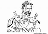 Awesome Thor Coloring Page  Free Printable Pages sketch template