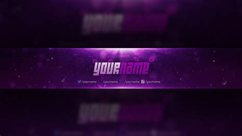 Youtube Banner Photoshop Template