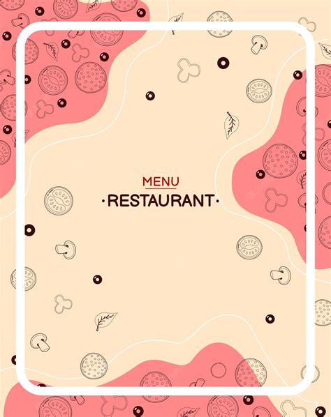 Premium Vector | Hand drawn italian restaurant background