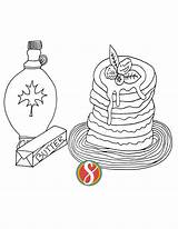 Free Pancakes Coloring Pages — Stevie Doodles sketch template