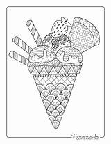 Ice Cream Coloring Pages For Kids & Adults sketch template