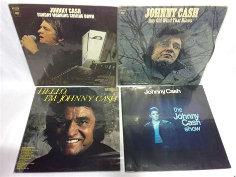 Johnny Cash LP Vinyl Record Lot The Show, Hello I'm, Sunday Morning Coming Down | Johnny cash ...