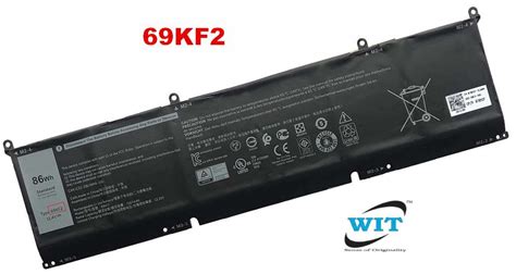 69KF2 Laptop Battery for Dell XPS 15 9500 Precision 5550 Alienware M15 ...