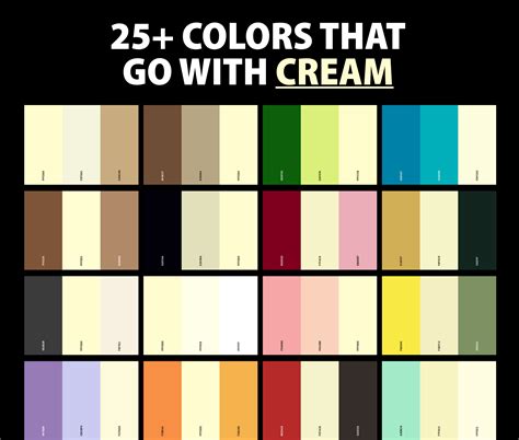 25+ Best Colors That Go With Cream (Color Palettes) – CreativeBooster