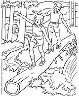 Summer Coloring  Nature hikes Page Sheets Of The sketch template