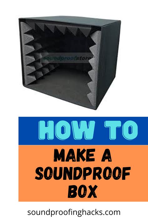 How to make a soundproof box | Soundproof box, Sound proofing, Diy box