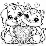 30 Valentines Day Coloring Pages Cute Love  sketch template