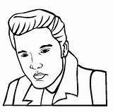 Elvis Coloring Pages sketch template