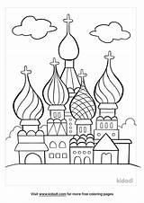 Free St Basil Cathedral Coloring Page  Printables Kidadl sketch template