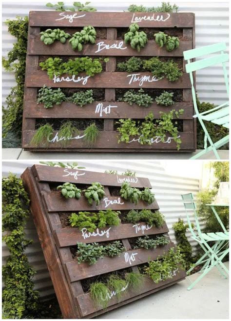 60 Easy Pallet Garden Ideas | Vertical Pallet Herb Garden 2021
