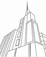 Skyscraper Coloring Page sketch template