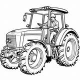 Farmer Driving tractor coloring page Lulu Pages sketch template