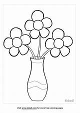 Free Flower Vase Coloring Page  Printables Kidadl sketch template