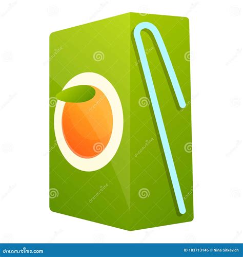 Orange Juice Icon, Cartoon Style Stock Vector - Illustration of juice, design: 183713146