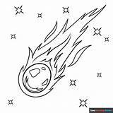 Comet Coloring Page  Easy Drawing Guides sketch template