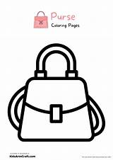 Purse Coloring Pages For Kids – Free Printable  Art & Craft sketch template