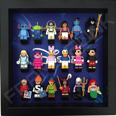 Starry Disney Lego Minifig Black Display Frame - Frame Punk