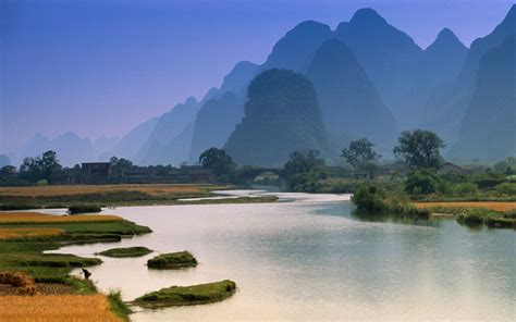 Download Fishing China Li River Photography Landscape HD Wallpaper