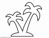 Palm Tree Coloring Pages Outlined  Free Printable sketch template
