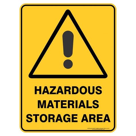 Warning Hazardous Materials Storage Area Sign Border - vrogue.co