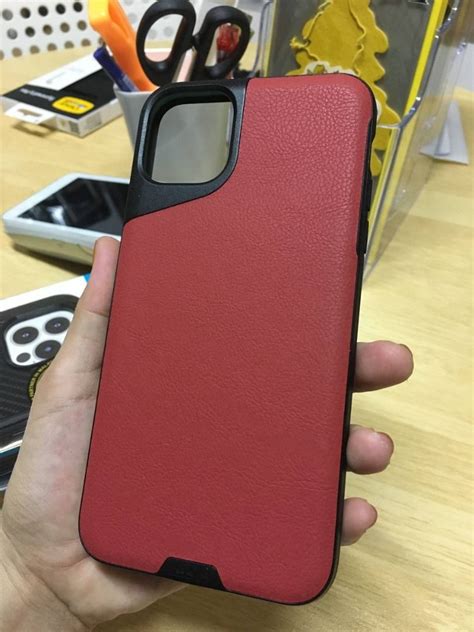 Mous Contour Colour Edition for iPhone 11 Pro Max (Red Leather), Mobile ...