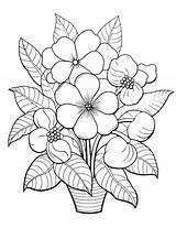 75 Flower Coloring Pages Free Cute Sheets sketch template