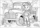 Farmer Boy Coloring Pages sketch template