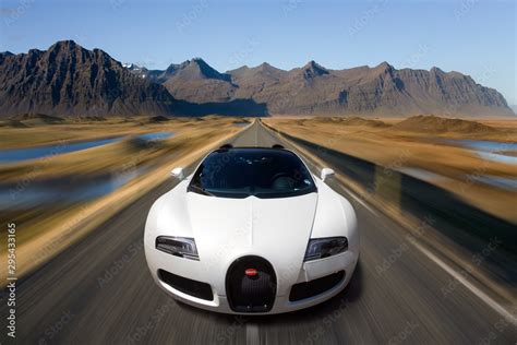 Bugatti Veyron at speed Stock Photo | Adobe Stock