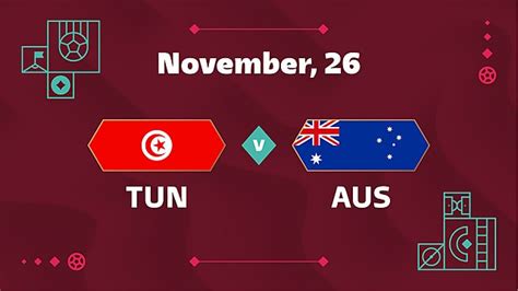 Tunisia Vs Australia Match Template Download on Pngtree