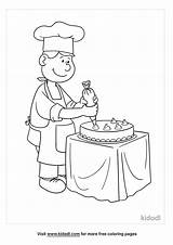 Baker Coloring Boulanger Coloriage Dessin Pages Boulangerie Imprimer  sketch template