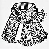 Scarf Coloring Pages 4 Printable For Free Download sketch template