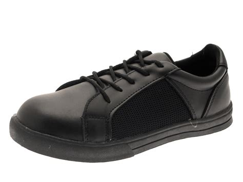 Kids Boys Black Leather School Shoes Lace Up Slip On Sports Trainers Size UK 8-6 | eBay