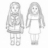 Doll coloring page sketch template