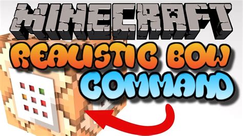 Minecraft Xbox One Command Block Realistic Bow (Bedrock Edition) MCPE Commands - YouTube