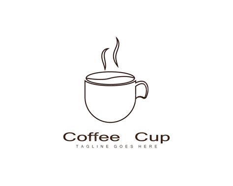 Coffee Cup Logo Graphic Eatery Brown Vector Graphic E - vrogue.co
