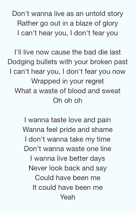 The Struts--Could Have Been Me | Lyrics to live by, Me too lyrics ...