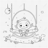 Swings Coloring Page sketch template