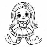 Spooky Broken Doll Coloring Page  Pagescom sketch template