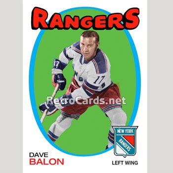 1971-72O Dave Balon New York Rangers – RetroCards