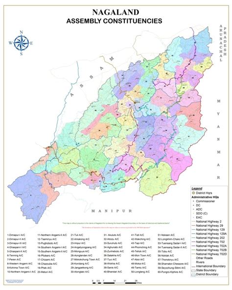 Nagaland District Map 2023 PDF Download | Nagaland Map District Wise ...