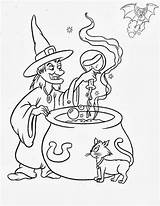 Witch Printable Coloring Pages sketch template