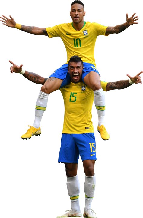 Neymar & Paulinho render (Brazil). View and download football renders in png now for free! By ...