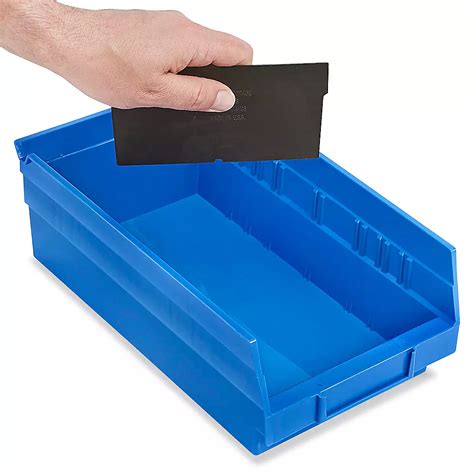 Dividers for Shelf Bins - 7 x 4", Black S-13397D - Uline