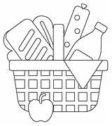 Picnic Basket Food Coloring Page  Free Printable Coloring Pages sketch template