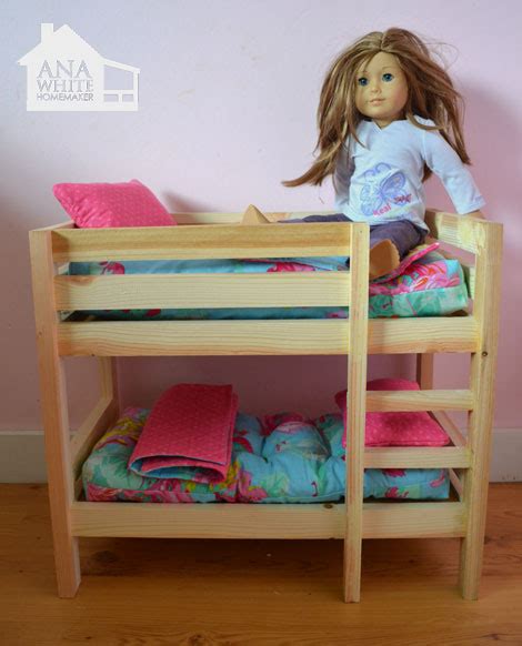 Ana White | Doll Bunk Beds for American Girl Doll and 18" Doll - DIY Projects